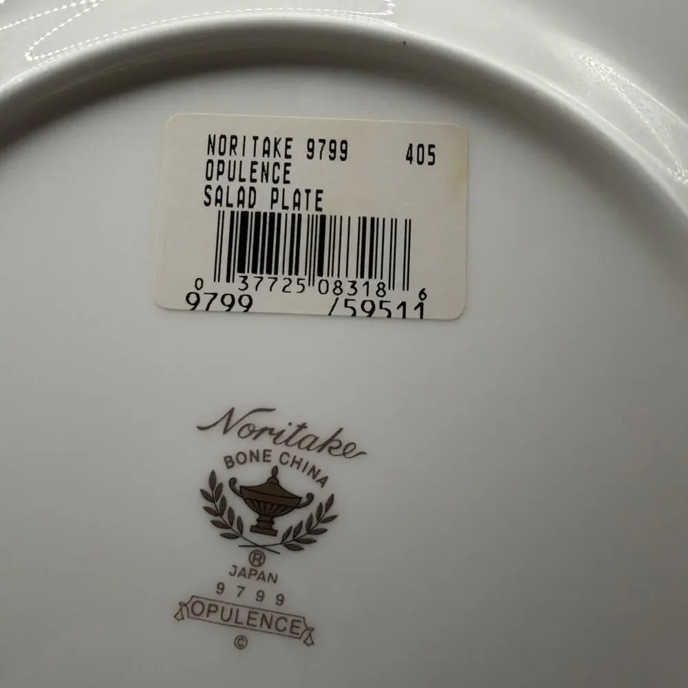Noritake OPULENCE Salad Plate Bone China Japan 9799 Discontinued